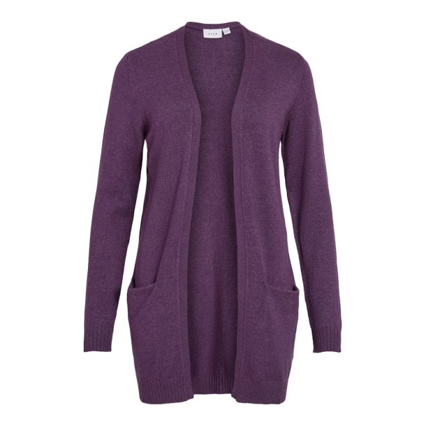 VILA RIL OPEN L/S  KNIT CARDIGAN NOOS IMPERIAL PURPLE - 14044041