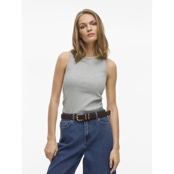 VILA SOLA TANK TOP LIGHT GREY MELANGE - 14101757