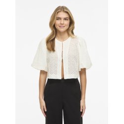 VILA CLEO O-NECK 2/4 CLOUD DANCER BOLERO/DC - 14113335