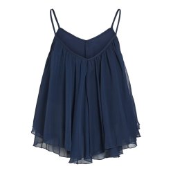 VILA FALIA V-NECK STRAP LSYER TOP NAVY BLAZER - 14115441