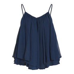 VILA FALIA V-NECK STRAP LSYER TOP NAVY BLAZER - 14115441