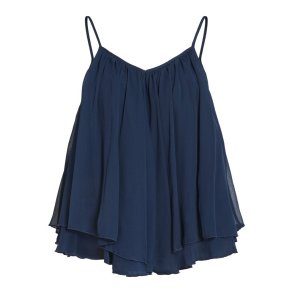 VILA FALIA V-NECK STRAP LSYER TOP NAVY BLAZER - 14115441