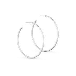 PURE BY NAT HOOP EARRING SILVER 50 MM - 45821