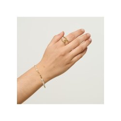 PURE BY NAT MERLE PEARL BRACELET GOLDPLATED WITH WHITE PEARLS - 40690