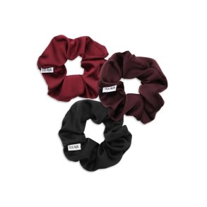 SUI AVA 3-PACK RIBBON SCRUNCHIES BLACK/BURGUNDY/FRESH WINE - SA2504150