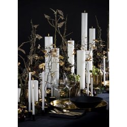  KUNSTINDUSTRIEN HVIDT BLOKLYS �-6CM/H-20CM