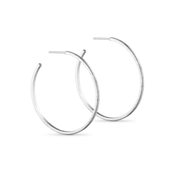 PURE BY NAT SILVER EARRING 38 MM - 45799