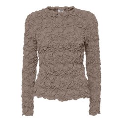 YAS MERA TOP TAUPE GRAY - 26040040