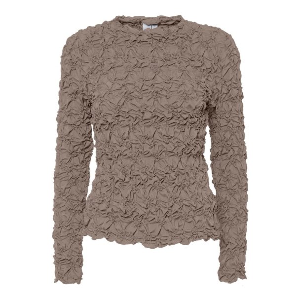 YAS MERA TOP TAUPE GRAY - 26040040
