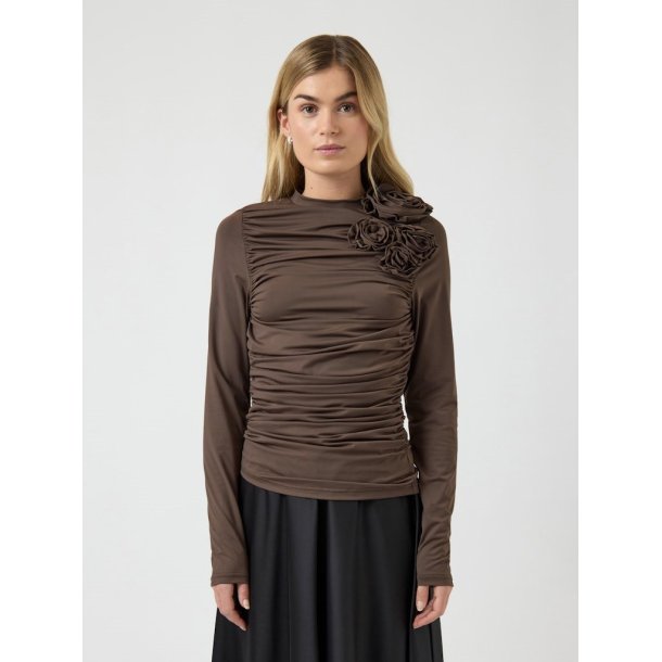 YAS DONA LS TOP CHOCOLATE BROWN - 26041317
