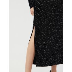 YAS TILLIA VELVET LONG DRESS BLACK/ RHINESTONE- 26038578