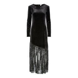 YAS TERA LS LONG DRESS BLACK - 26038952