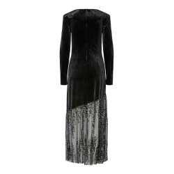 YAS TERA LS LONG DRESS BLACK - 26038952