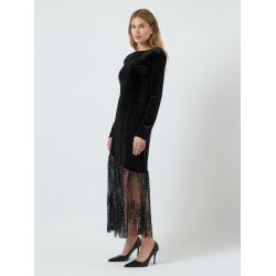 YAS TERA LS LONG DRESS BLACK - 26038952