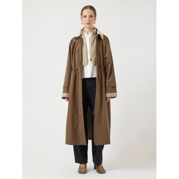YAS MALOMA LS COAT SHITAKE - 26039621