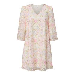 YAS LEANNA 3/4 DRESS PRISTINE/LEANNA - 26040084
