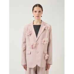 YAS MIMI FLOWER BLAZER ROSE SMOKE - 26040464
