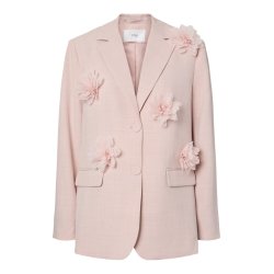 YAS MIMI FLOWER BLAZER ROSE SMOKE - 26040464