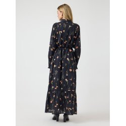 YAS SOMELLI LS LONG SHIRT DRESS BLACK - 26041211