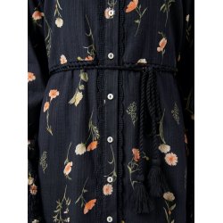 YAS SOMELLI LS LONG SHIRT DRESS BLACK - 26041211
