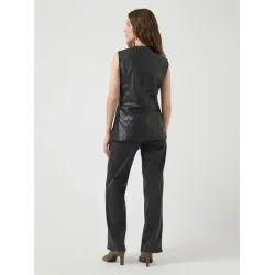 Yas Vera leather waistcoat - ex black - 26039275