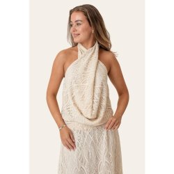 BYIC HOLLYIC WRAP TOP OFF WHITE LACE - A25102